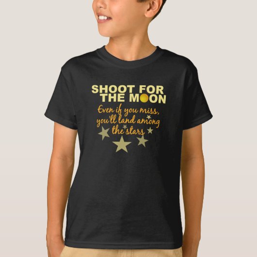 Shoot 4 The Moon shirt -スタイルを選択 Tシャツ (正面)