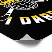 Shoot At Me I Dare You Field Hockey Player ポスター (角)