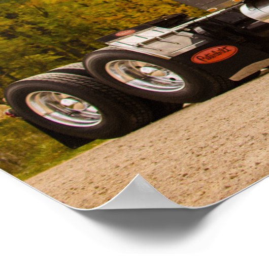 Shoot First Photography's Smokin' Peterbilt Poster ポスター (角)