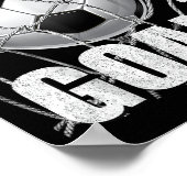 Shoot For Your Goals Kids Soccer Themed Motivation ポスター (角)