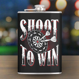 Shoot To Win Vinyl Flask 包まれた 8oz. フラスク