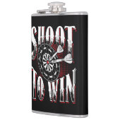 Shoot To Win Vinyl Flask 包まれた 8oz. フラスク (左)