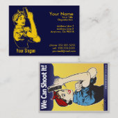 Shooter女性名刺 名刺 (正面/裏面)