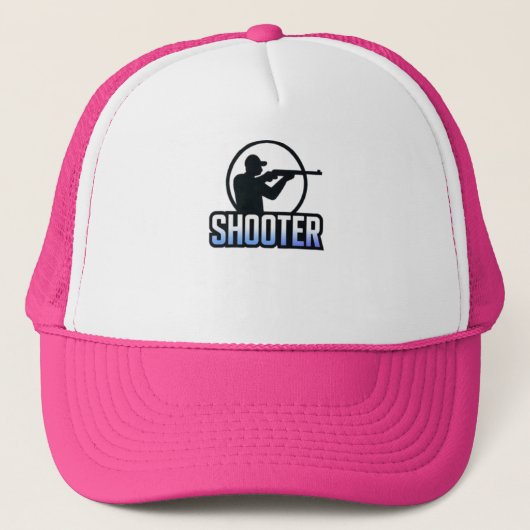 Shooter – Marksman Silhouette Premium Design  キャップ (正面)