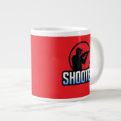 Shooter – Marksman Silhouette Premium Design ジャンボコーヒーマグカップ (正面右)