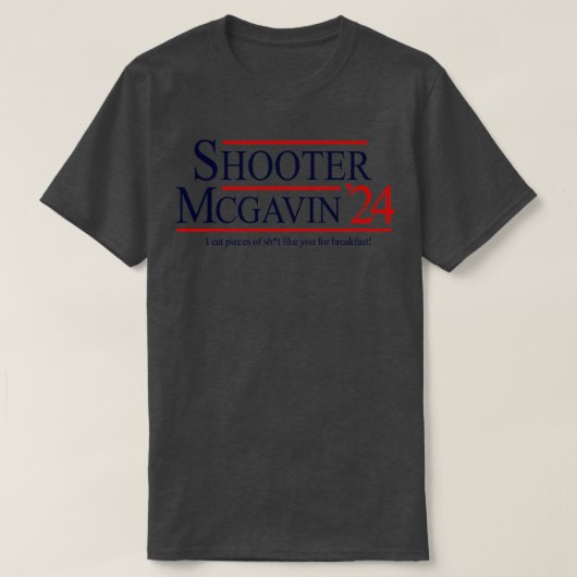 Shooter McGavin 2024社長 Tシャツ (デザイン正面)