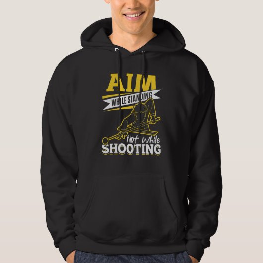 Shootiの間に立っていないビリヤード・プールの狙い パーカ (正面)
