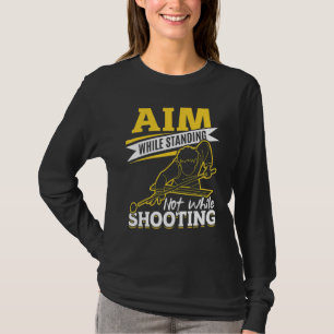 Shootiの間に立っていないビリヤード・プールの狙い Tシャツ
