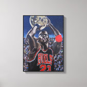 Shooting for the Moon Painting by Alfred Fox キャンバスプリント (正面)