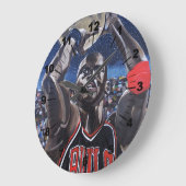 Shooting for the Moon Painting by Alfred Fox ラージ壁時計 (傾斜)