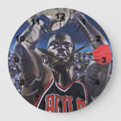 Shooting for the Moon Painting by Alfred Fox ラージ壁時計 (正面)