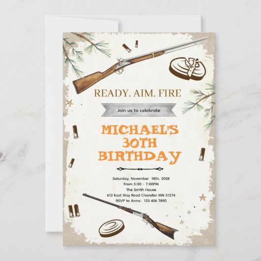 Shooting party Invitation 招待状 (正面)