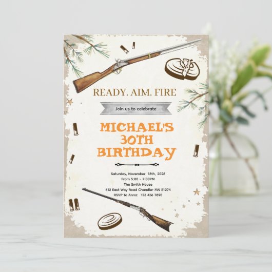 Shooting party Invitation 招待状 (スタンド正面)