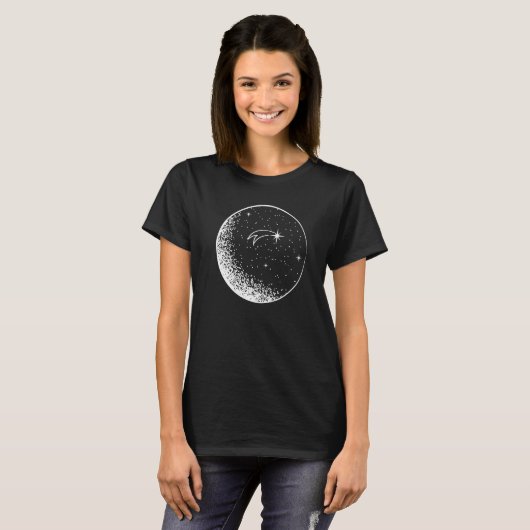 Shooting Star Starry Sky Tシャツ (正面フル)