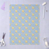 Shooting Stars Soft Blue Sky Whimsical Baby Shower 薄葉紙 (クラフト)