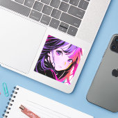 【SHOP限定イラスト】ドアップJKシール｜寿司娘 Seal GenerativeAI シール (ノートパソコンとiPhone)