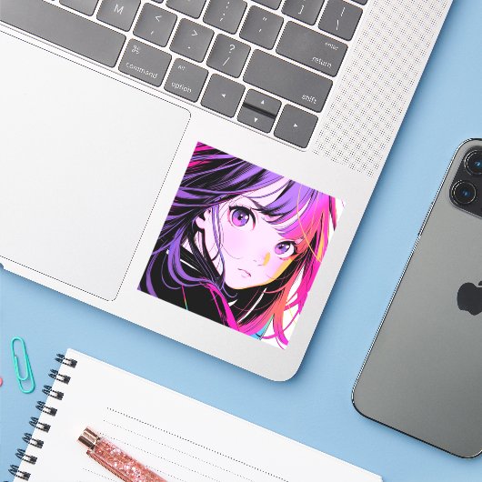 【SHOP限定イラスト】ドアップJKシール|寿司娘 Seal GenerativeAI シール (ノートパソコンとiPhone)