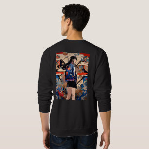 【SHOP限定イラスト】和柄JKスウェット|寿司娘 GenerativeAI スウェットシャツ
