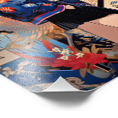 【SHOP限定イラスト】和柄JKポスター｜寿司娘 GenerativeAI フォトプリント (角)