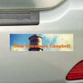 Shop Downtown Campbell Water Tower Bumperステッカー バンパーステッカー (車上)