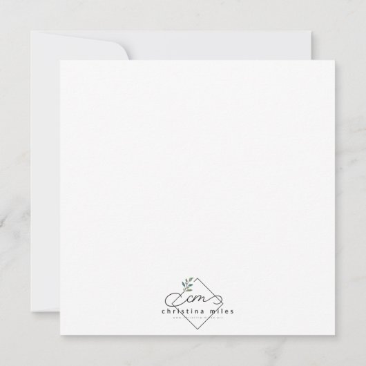 Shop N Drop Holiday Card カード (裏面)