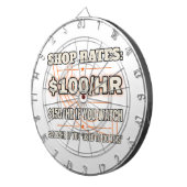 Shop Rates $100/Hr — ダーツボード (正面右)