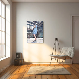 【SHOP&X限定イラスト】JKポスター｜寿司娘 GenerativeAI フォトプリント