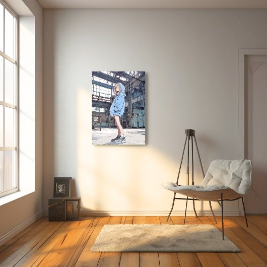 【SHOP&X限定イラスト】JKポスター｜寿司娘 GenerativeAI フォトプリント