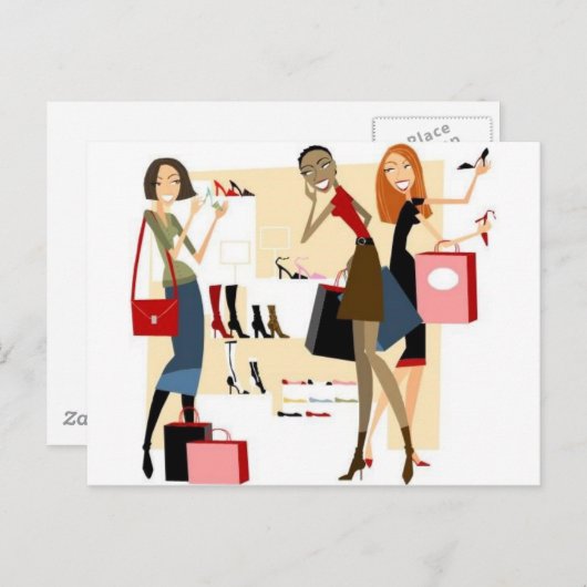 Shopaholic ポストカード (正面/裏面)