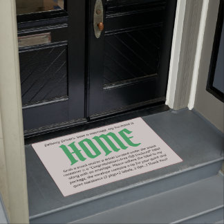 Shopaholic、配送ドライバ救済ドーマット ドアマット