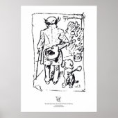Shopenhauer with dog, by Wilhelm Busch ポスター (正面)