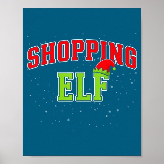 Shopng Elf Christmas Family Matching Group Xmas Sh ポスター (正面)