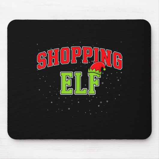 Shopng Elf Christmas Family Matching Group Xmas Sh マウスパッド (正面)
