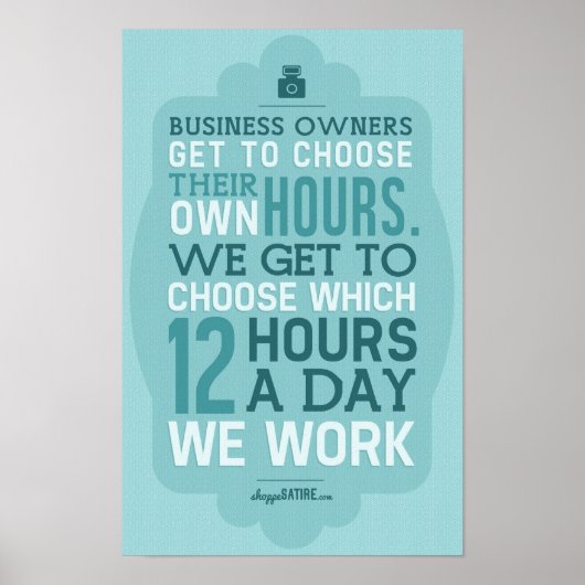 Shoppe Satire – フォトグラファー向けユーモア ポスター (正面)