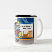 Shopper - PrintedPerfection.comによる女性マンガ ツートーンマグカップ (正面右)