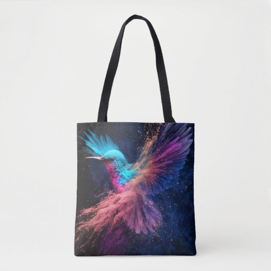 Shopping Bag With Bird トートバッグ (正面)