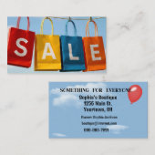 Shopping Bags Sale On Line 名刺 (正面/裏面)