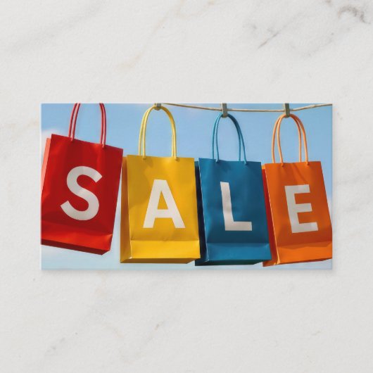 Shopping Bags Sale On Line 名刺 (正面)