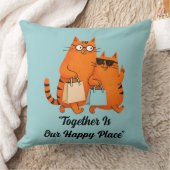 Shopping Day Cat Love クッション (ブランケット)