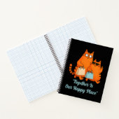 Shopping Day Cat Love Spiral Notebook ノートブック (内部)