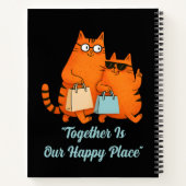 Shopping Day Cat Love Spiral Notebook ノートブック (裏面)