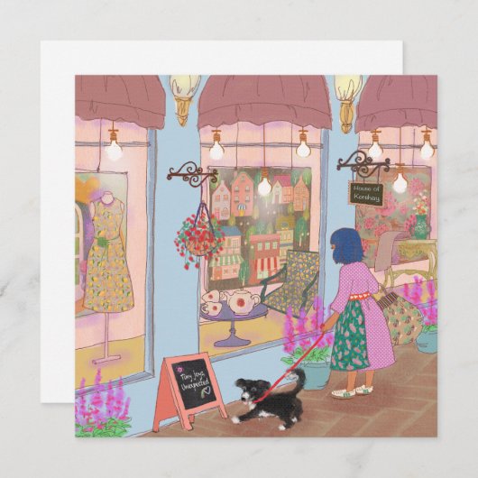 Shopping Day in LALATOWN 招待状 (正面/裏面)