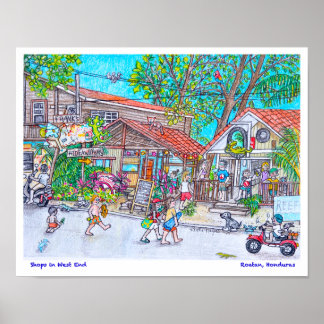 Shops in West End ポスター