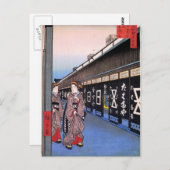 Shops with Cotton Goods in Ōdenma-chō (大てんま町木綿店) ポストカード (正面/裏面)