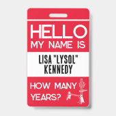 Shopsmith 75th Anniversaryお祝い名バッジ バッジ (裏面)