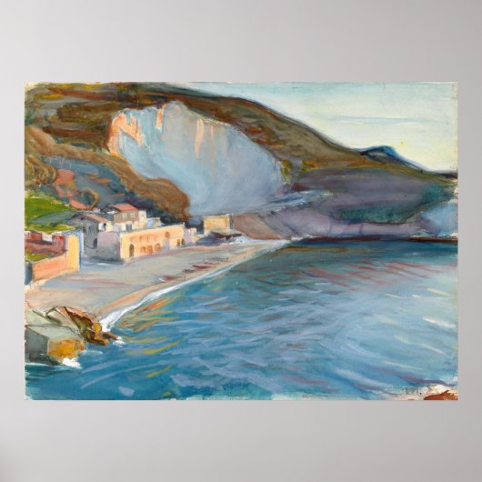 Shore Landscape from the Naples Region, M. Enckell ポスター (正面)
