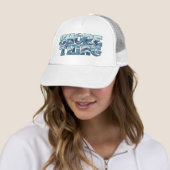 Shore Thing | Retro Blue Ocean Waves Surf Graphic キャップ (インサイチュ)