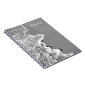 Shoreline in Black & White Spiral Photo Notebook ノートブック (右側)