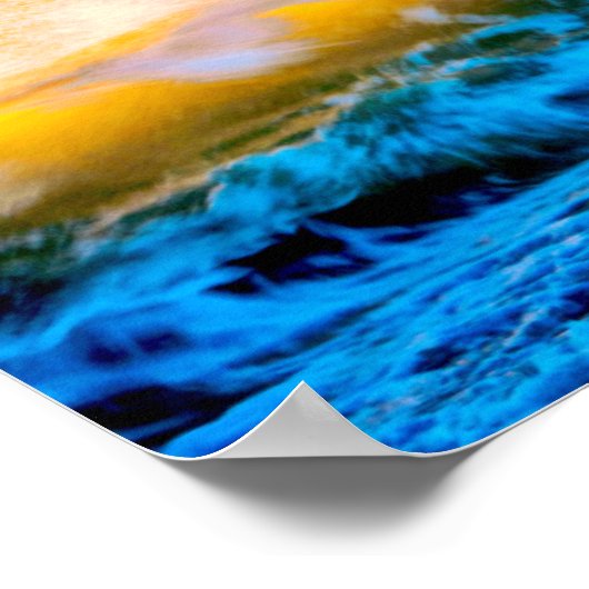 Shoreline scenic at sunrise ポスター (角)