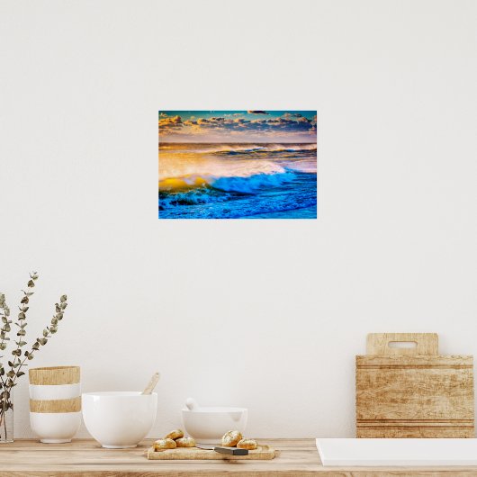 Shoreline scenic at sunrise ポスター (キッチン)